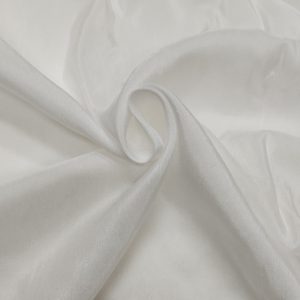 Soft white dyable Heavy Bamber Silk fabric with smooth silky shine