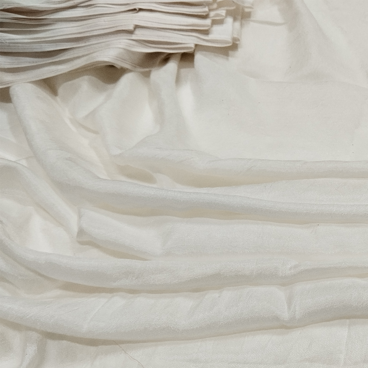 Lightweight glossy taffeta fabric close-up