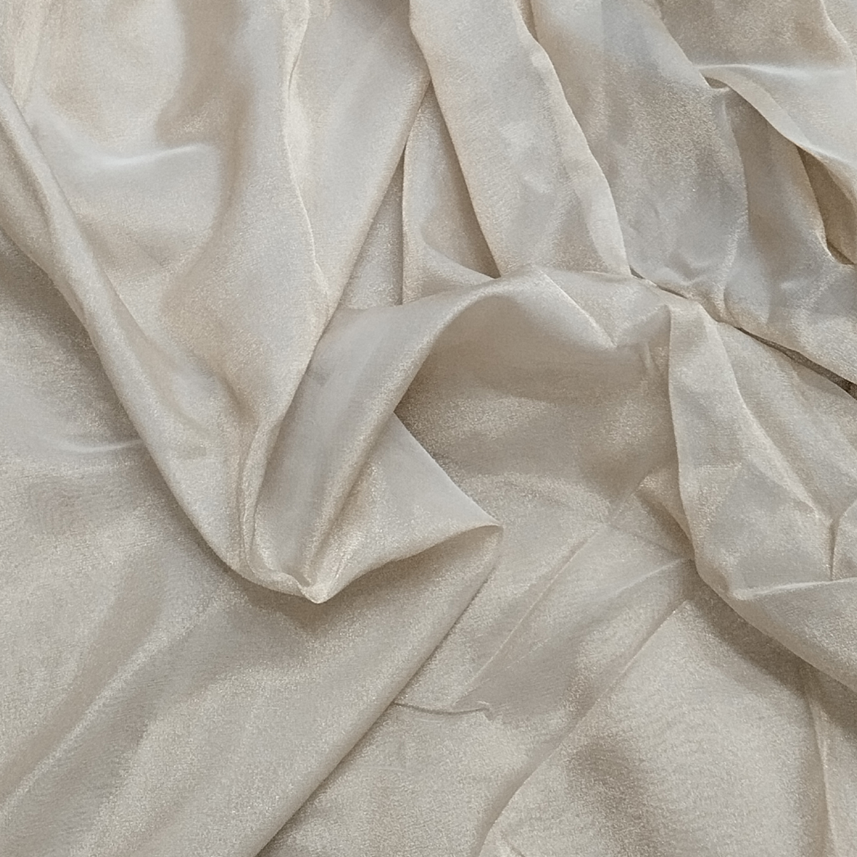 Soft glossy Kanchivaram Heavy Anmol fabric with semi-transparent elegant texture