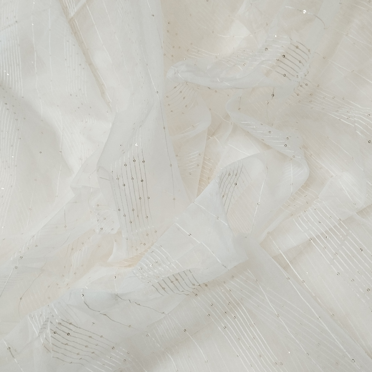Lightweight sparkling Jhilmil fabric material